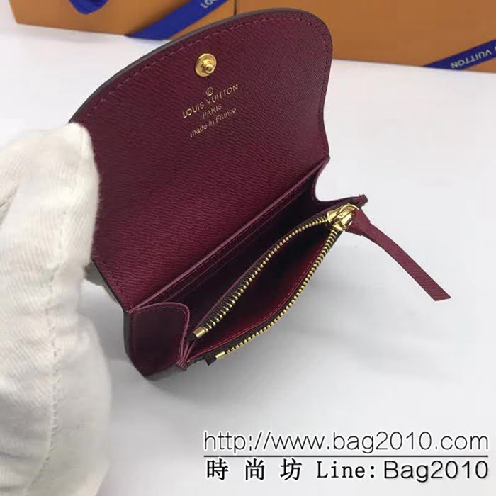 路易威登LV頂級原單 M41939紫海外原單 多彩信封式零錢包 女士錢包 ZY1062
